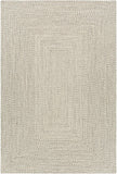 Beige Braided Faux Jute Outdoor Rug