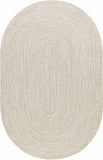 Beige Braided Faux Jute Outdoor Rug