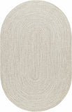 Beige Braided Faux Jute Outdoor Rug