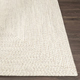 Beige Braided Faux Jute Outdoor Rug