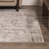 Fallin Gray Thick Luxe Abstract Striped Rug