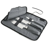 Babish High-Carbon 1.4116 German Steel 3-Piece Cutlery Set (Chef Knife, Bread Knife, & Pairing Knife) w/Knife Roll