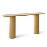Baguette 60" Modern Oval Solid Wood Console Table