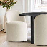 Baguette & Doris 86.5" Black Rectangle Dining Table Set for 8 (9-Piece)