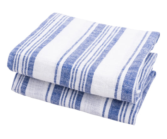 Blue Striped Kitchen Towels