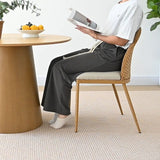 Barcelona Beige Rattan Upholstered Dining Chair (Set of 4)