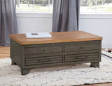Bear Creek Lift-Top Cocktail Table, Brown
