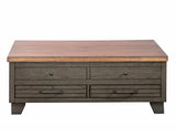 Bear Creek 3-Piece Lift-Top Cocktail Set, Brown (Lift-Top Cocktail & 2 End Tables)