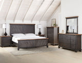 Bear Creek Brown  4-Piece King Set (King Bed/NS/Dresser/Mir)