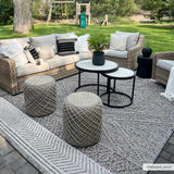 Beige Charcoal Areli Outdoor Area Rug