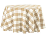 Round Tablecloth - Buffalo Plaid Table cloths
