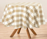 Round Tablecloth - Plaid Tablecloths