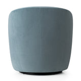 Bella Modern Small Velvet Swivel Barrel Chair (1-Piece)