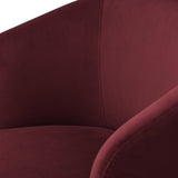Bella Modern Small Velvet Swivel Barrel Chair (1-Piece)