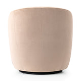 Bella Modern Small Velvet Swivel Barrel Chair (1-Piece)