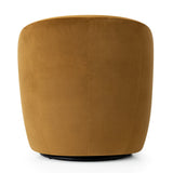 Bella Modern Small Velvet Swivel Barrel Chair (1-Piece)