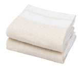Beige Belgian Linen Tea Towels - Set of 2