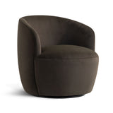 Bella Modern Velvet Swivel Barrel Chair (1-Piece)