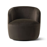 Bella Modern Velvet Swivel Barrel Chair (1-Piece)