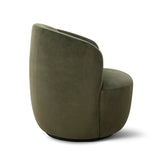 Bella Modern Small Velvet Swivel Barrel Chair (1-Piece)