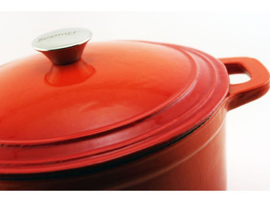 BergHOFF Neo 4pc Cast Iron Cookware Set, 5qt. & 7qt., Orange