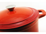 BergHOFF Neo 4pc Cast Iron Cookware Set, 5qt. & 7qt., Orange