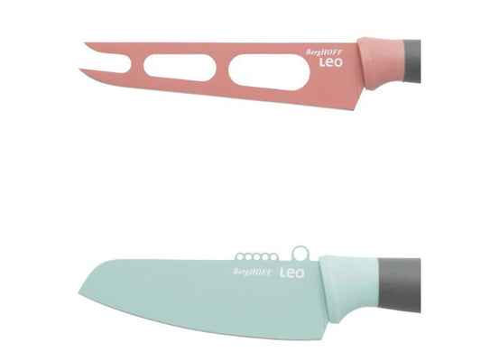 BergHOFF Leo 2Pc Cheese Set, Pink, Green