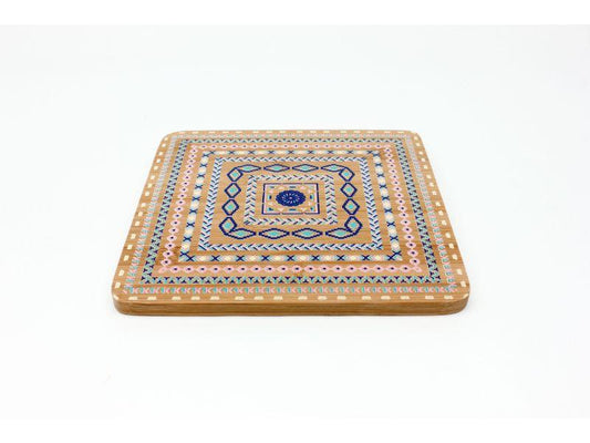 BergHOFF Bamboo Multi-Colored Trivet, Set of 4