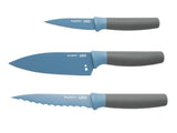 BergHOFF Leo 3Pc Kitchen Knife Starter Set, Blue