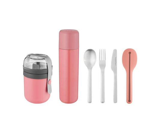 BergHOFF Leo 6pc Travel Lunch Set, Pink