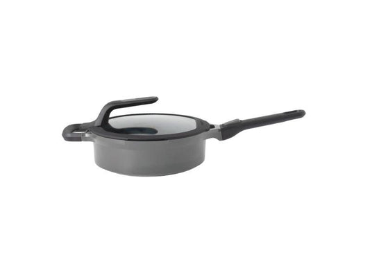 BergHOFF GEM 10" Non-stick Covered Sauté Pan 3.5Qt., Detachable Handle, Grey