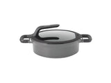 BergHOFF GEM 10" Non-stick Two-Handled Covered Sauté Pan 3.5Qt., Grey