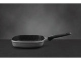 BergHOFF GEM 10" Non-Stick Square Grill Pan, Detachable Handle, Grey