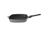 BergHOFF GEM 11" Non-Stick Square Grill Pan, Detachable Handle, Grey
