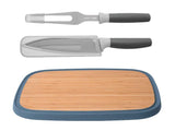BergHOFF Leo 3Pc Complete Carving Set with Cutting Board