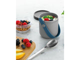 BergHOFF Leo 5Pc Travel Set with Dual Lunch Pot and Flatware, Blue