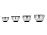 BergHOFF Geminis 8Pc 18/10 Stainless Steel Mixing Bowl Set with Lids