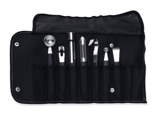 BergHOFF Essentials 8pc Stainless Steel Garnishing Tool Set with Case