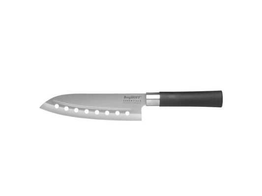 BergHOFF Essentials 7" Stainless Steel Santoku Knife with Holes
