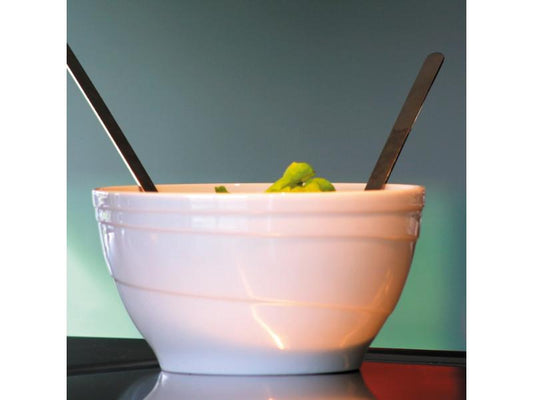 BergHOFF Essentials 8.75" Porcelain Salad Bowl, 2.5qt, Hotel
