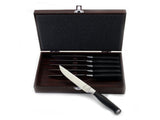 BergHOFF Bistro 7pc Steak Knives with Wood Storage Case