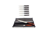 BergHOFF Pakka Wood 9pc Stainless Steel Steak & Carving Knife Set