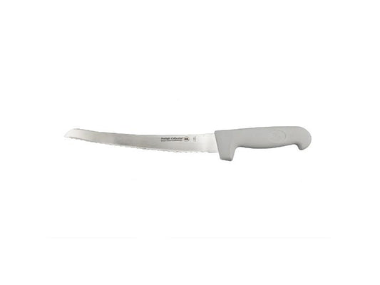 BergHOFF Ergonomic Stainless Steel Bread Knife, Curved Serrated, 9"