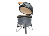 BergHOFF Ceramic 13" BBQ Bluestone Outdoor Grill, Grey