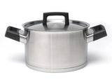 BergHOFF Ron 8" 18/10 Stainless Steel Covered Dutch Oven, 3.1 Qt