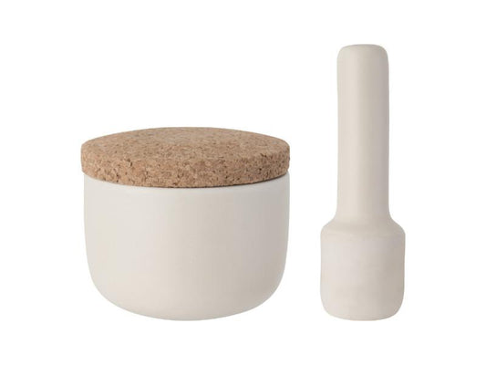 BergHOFF Leo 3Pc 4.25" Stoneware Covered Mortar and Pestle