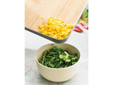 BergHOFF Leo 16.25" Bamboo Cutting Board, Anti-Slip, Rubber Ring, Grey