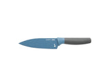 BergHOFF Leo 5.5" Stainless Steel Chef Knife with Herb Stripper, Blue