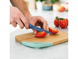 BergHOFF Leo 4.5" Stainless Steel Serrated Utility Knife, Blue