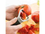 BergHOFF Leo 5" Stainless Steel Serrated Y-Peeler, Gray